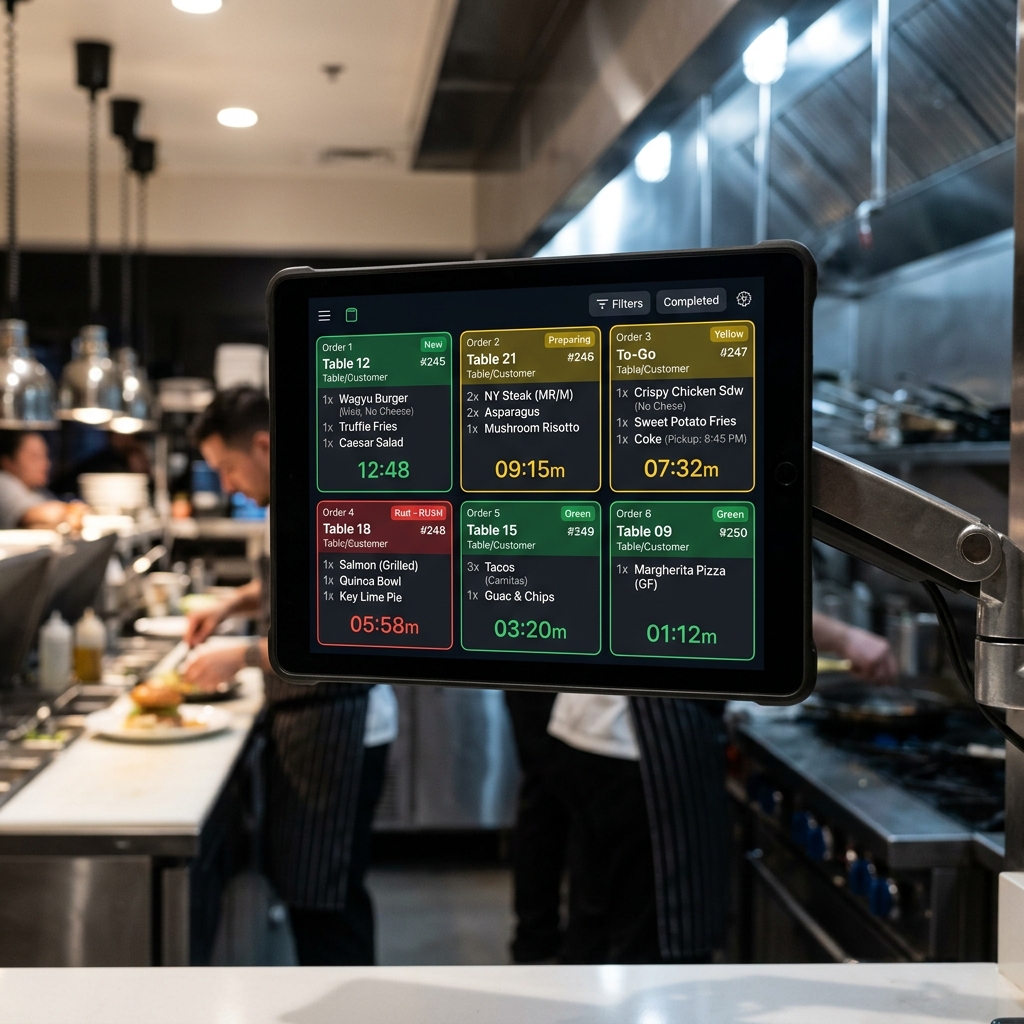 Pantalla de Cocina Digital KDS